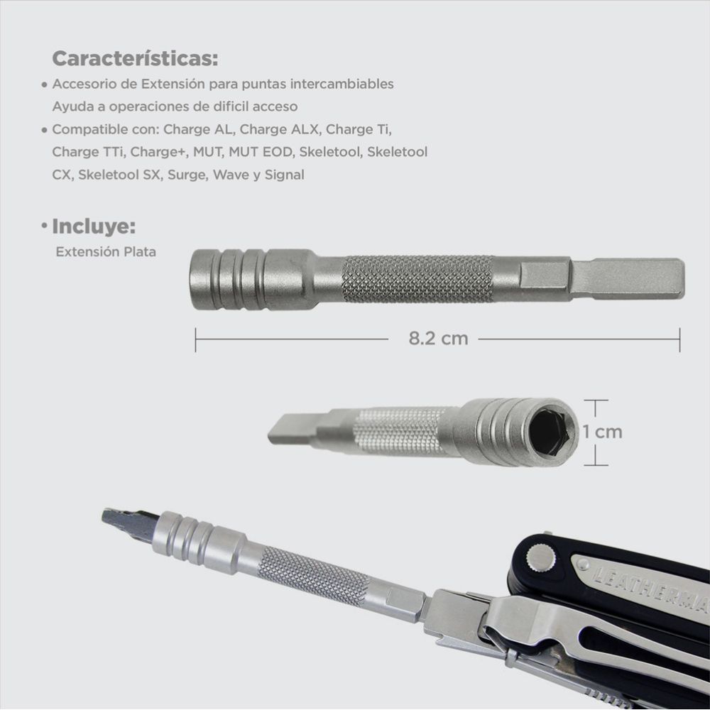 Extensión Para Puntas Intercambiables Plata Leatherman