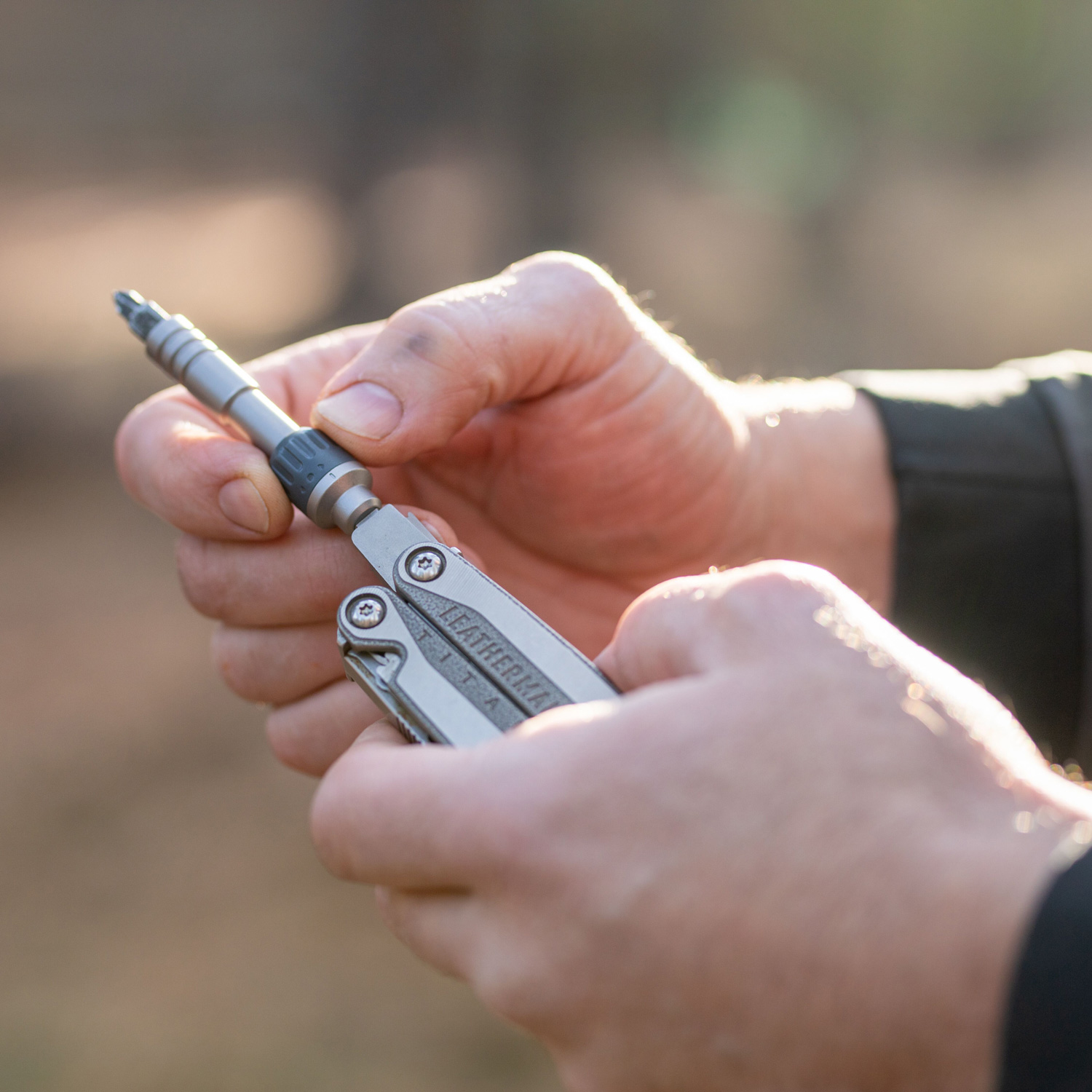 Extensión Con Matraca Para Puntas RATCHET DRIVER Plata Leatherman