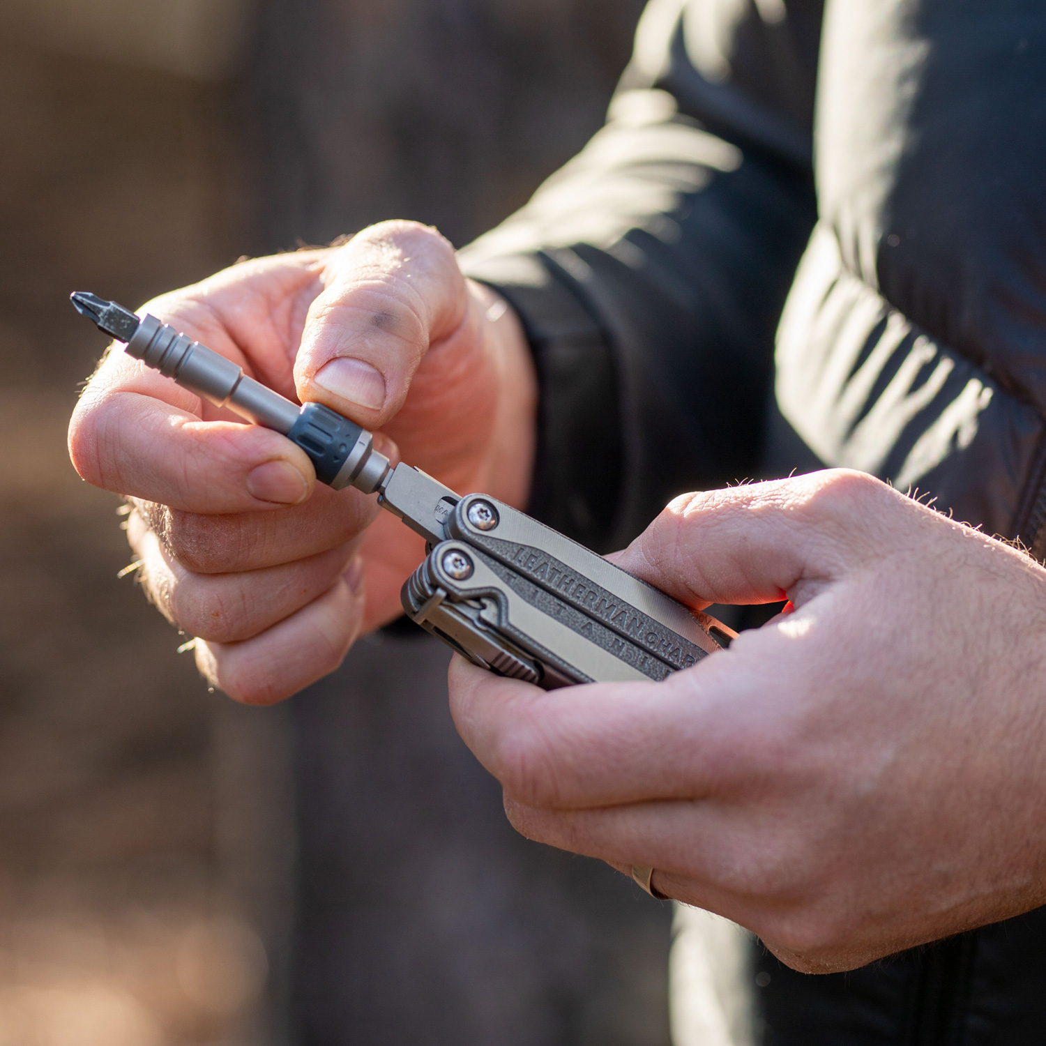 Extensión Con Matraca Para Puntas RATCHET DRIVER Plata Leatherman