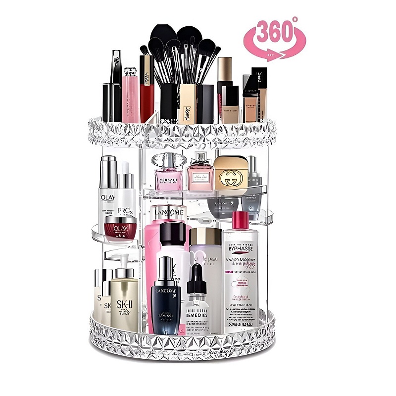 Organizador Maquillaje Cosmeticos Acrílico Rotación 360