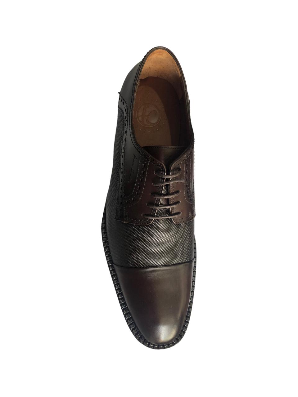 Zapato Franco Cuadra En Piel Genuina Para Caballero