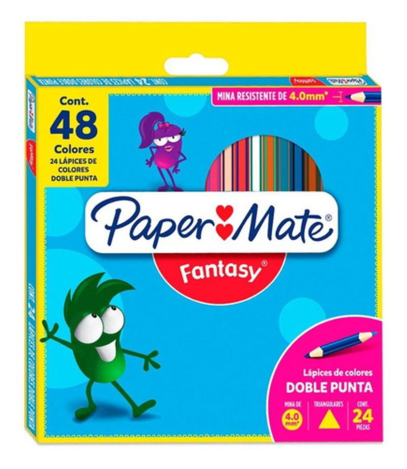Set de Colores Paper Mate 981007896 con 24 pzas + 12 pzas (Lapiz)