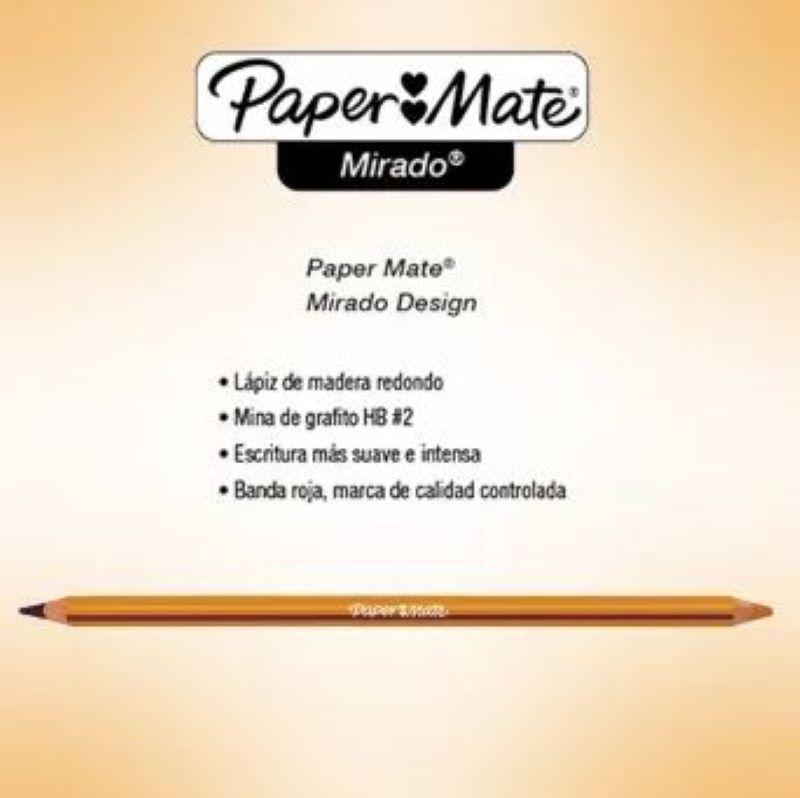 Lápices de Colores Paper Mate Set 12 Colores + 3 Grafito