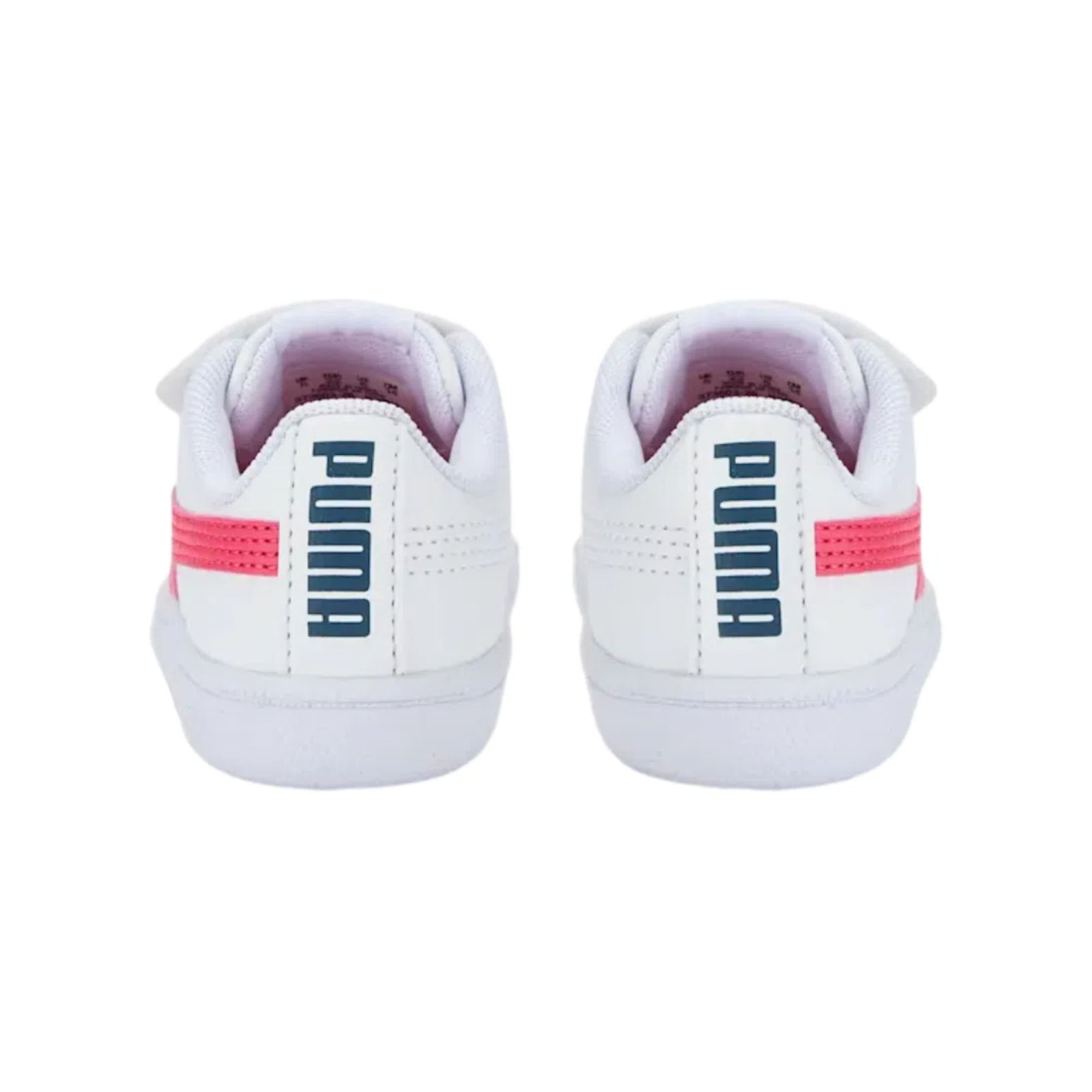 Tenis Puma UP Velcro Blanco con Rosa Bebé Originales 37360326