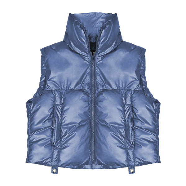 Chaleco para dama Modelo Yazmin Liso Forrado de la parte de Adentro