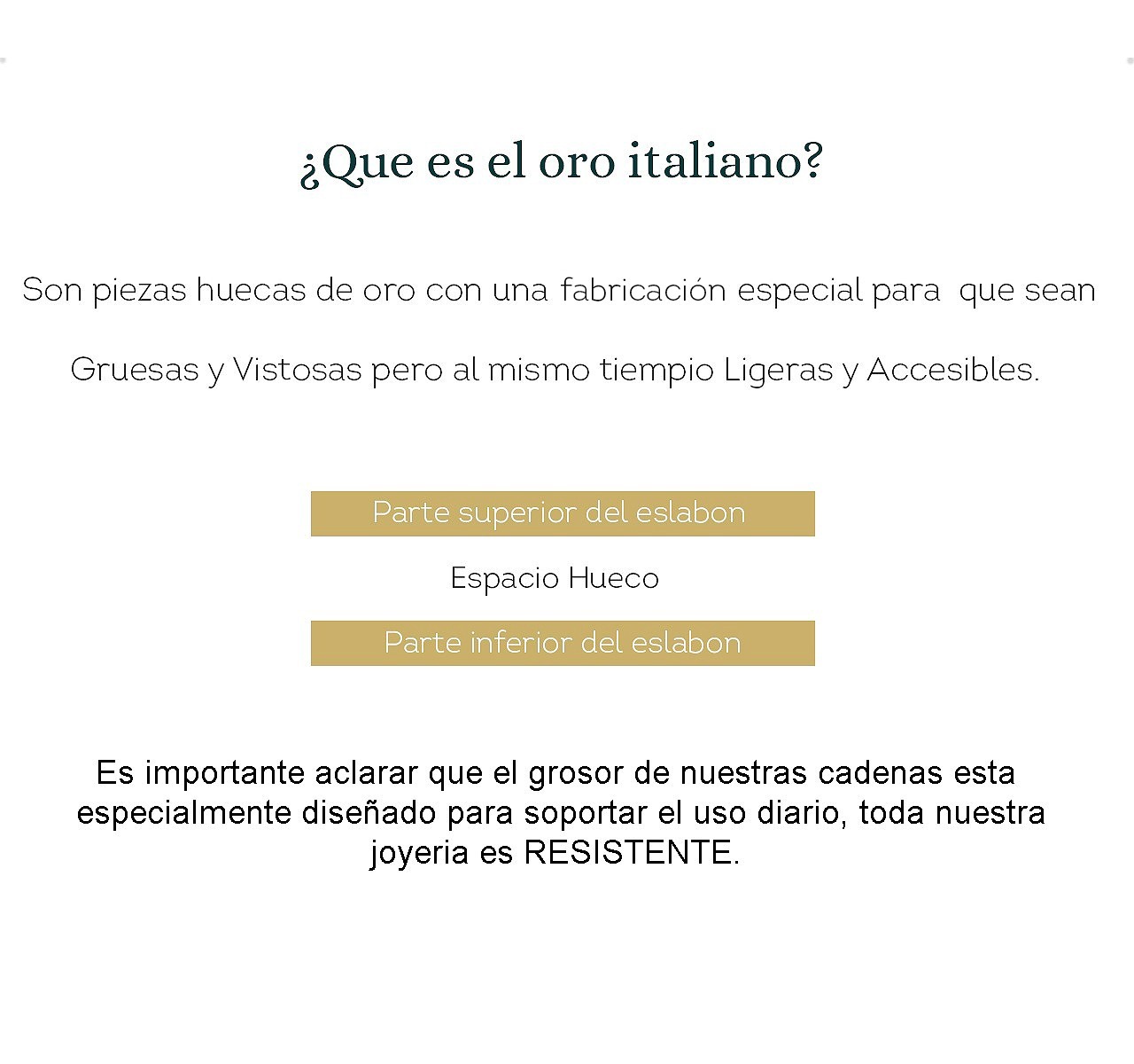 Cadena Espiga Italiana Oro 10k Kilates 60cm - 2mm + Estuche