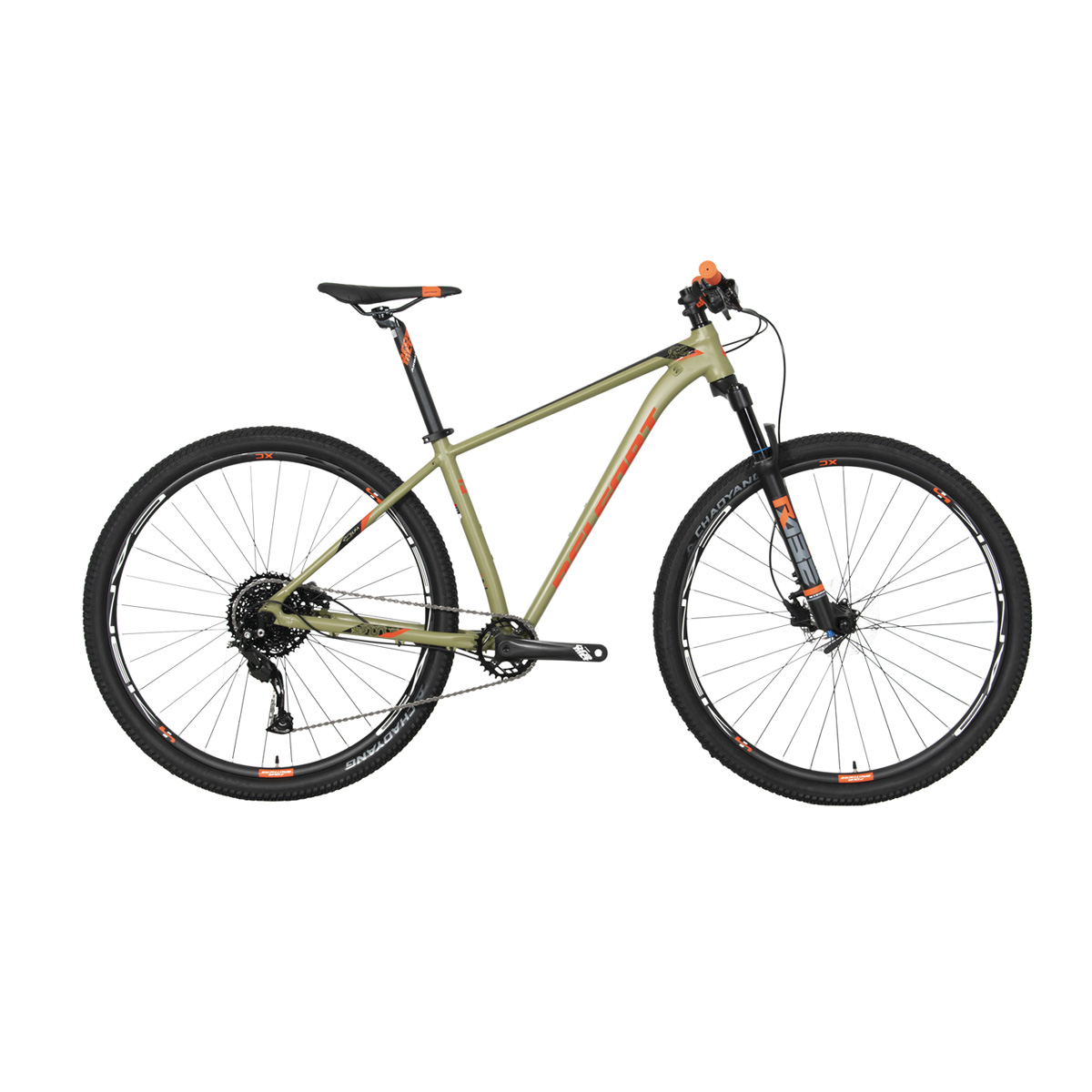 Bicicleta Belfort Coatl Rabe R29 T17 Verde Naranja 2024