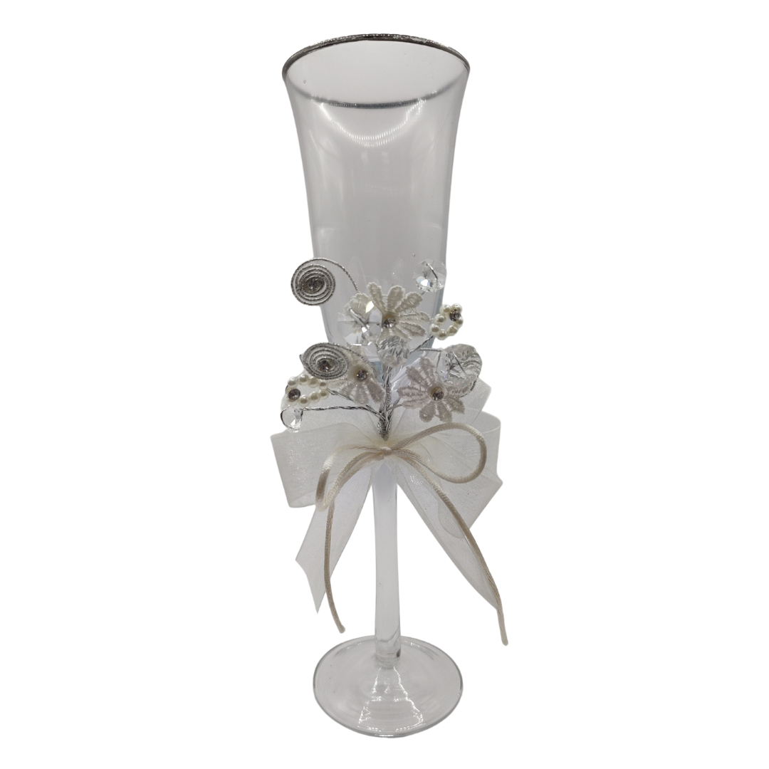 Set 2 Copas de Cristal para Brindis Boda