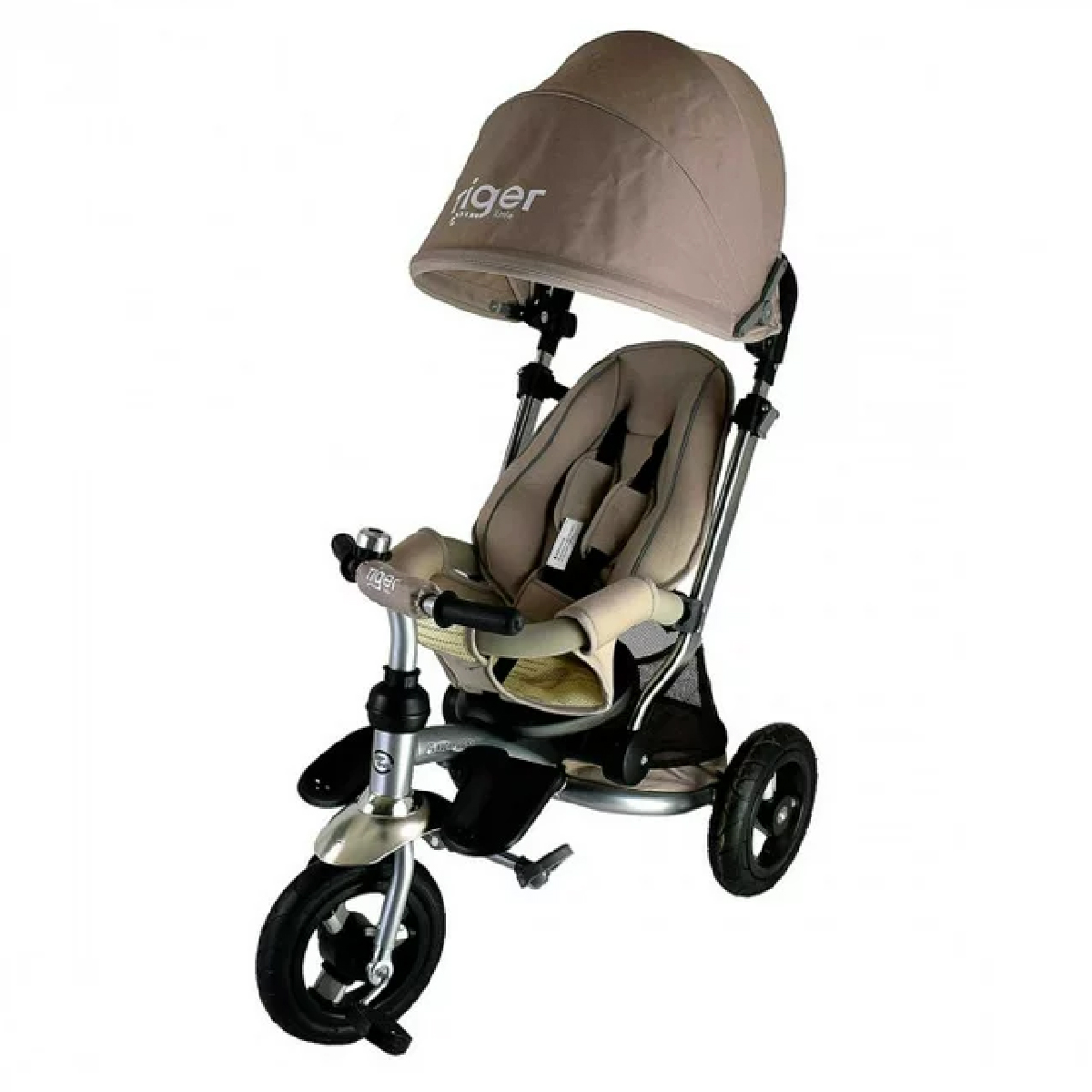 Triciclo de Lujo Evolutivo Babytek T350 Gris Beige