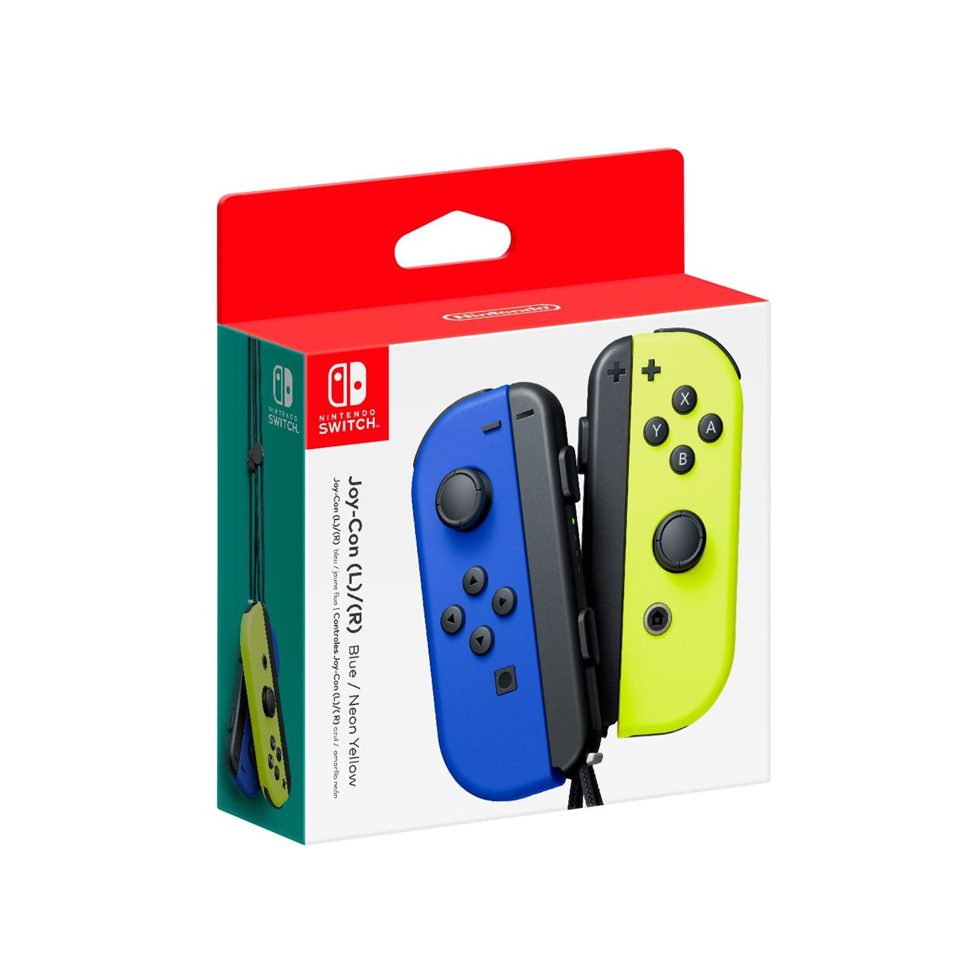 Control Nintendo Switch Hac-A-Japaa Joy Con L/R Azul/Amarillo Neon