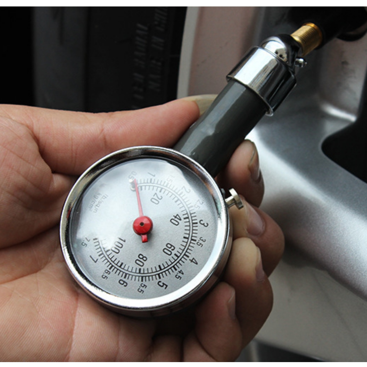 Medidor Presión De Llantas Calibrador De Presión Manometro