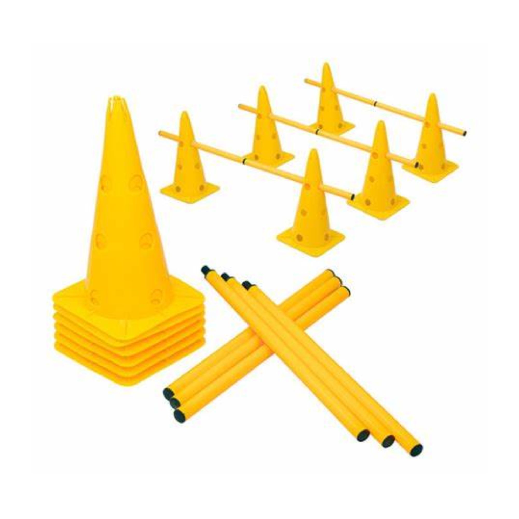 Kit 6 Conos Para Entrenamiento Barrera Futbol Patinaje Rugby