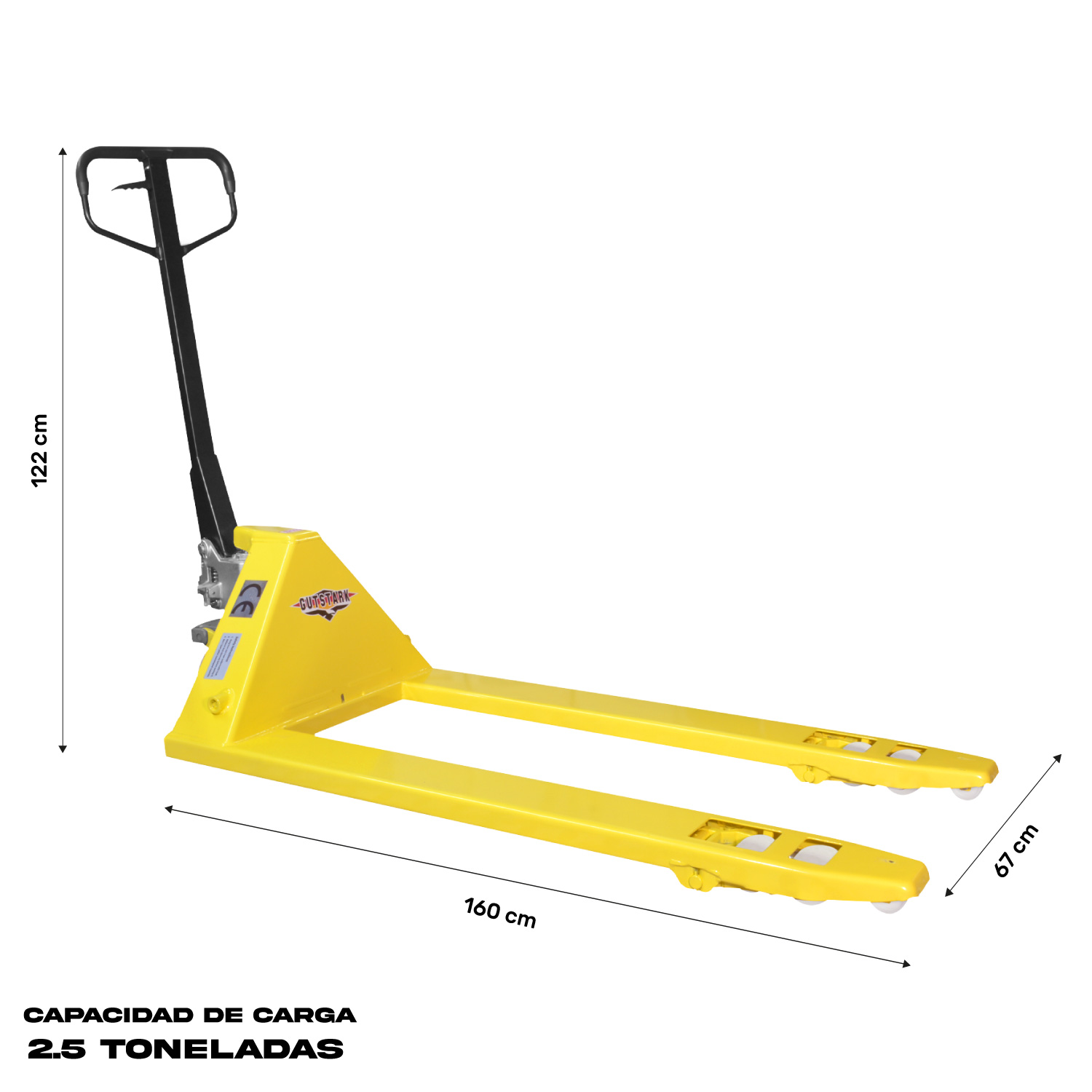 Patin Hidraulico Para Tarima Traspaleta 2.5 Toneladas Montacargas