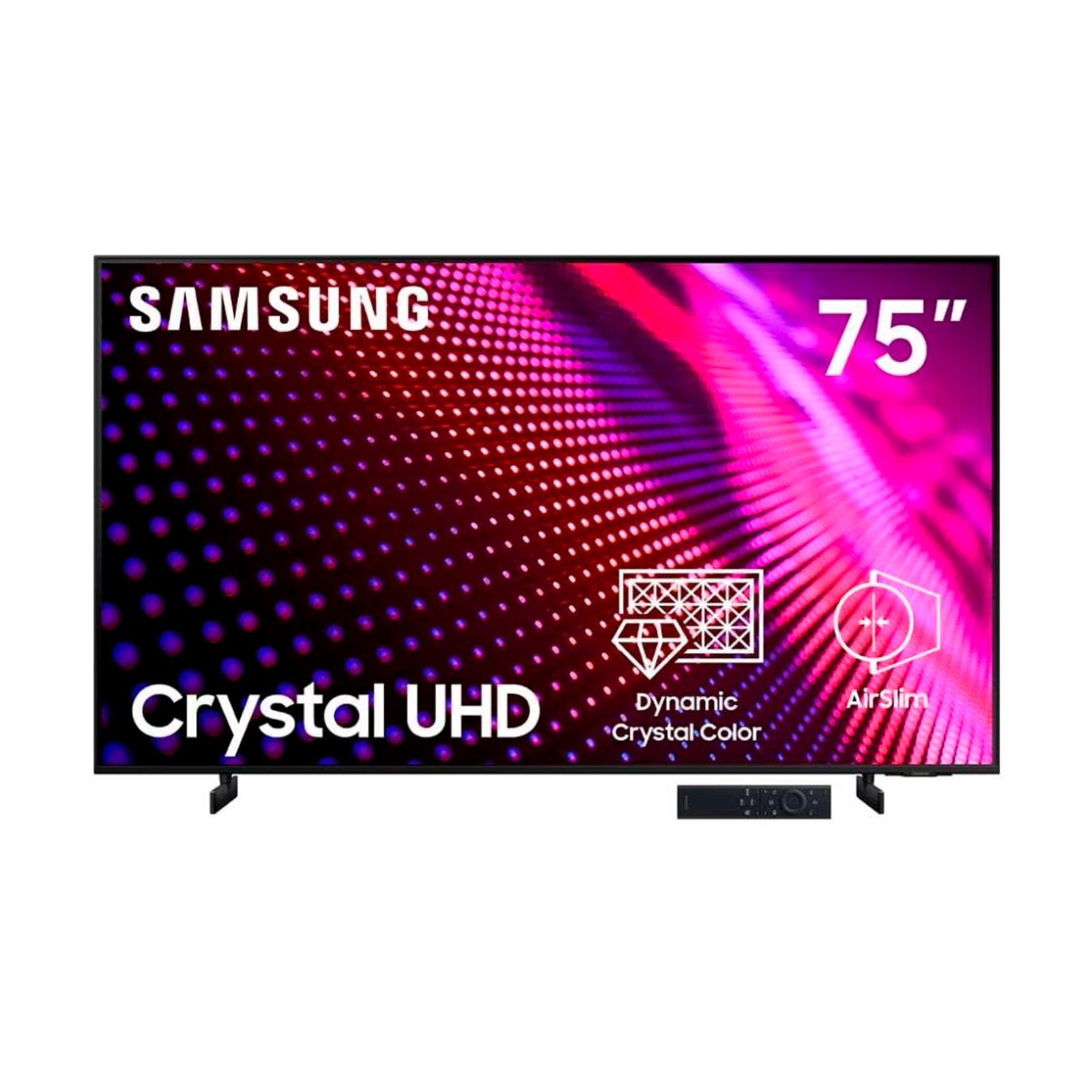 Pantalla Smart TV Samsung 75 Pulg 4K Color Crystal UHD AU8000