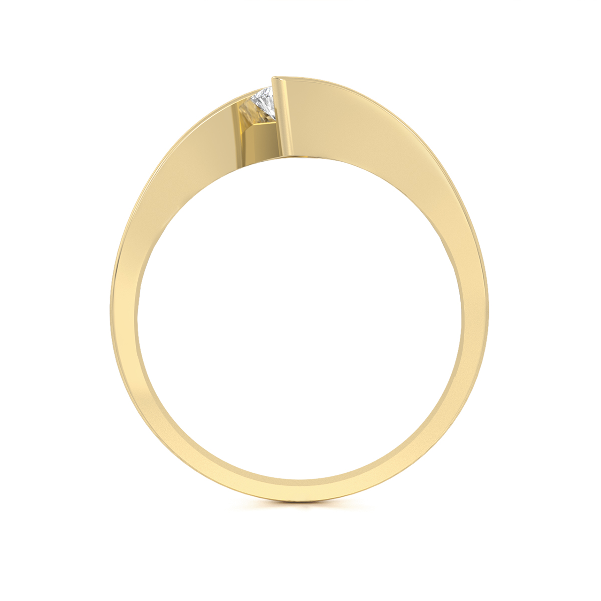 ANILLO DE COMPROMISO 10K ORO AMARILLO CON PIEDRA ZURI ABBA JOYAS