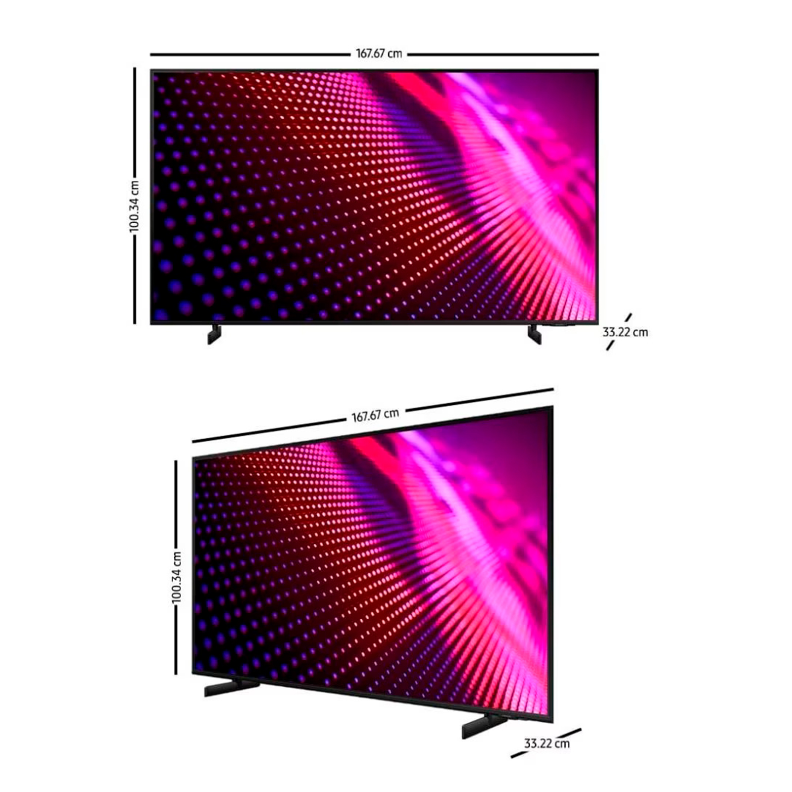 Pantalla Smart TV Samsung 75 Pulg 4K Color Crystal UHD AU8000
