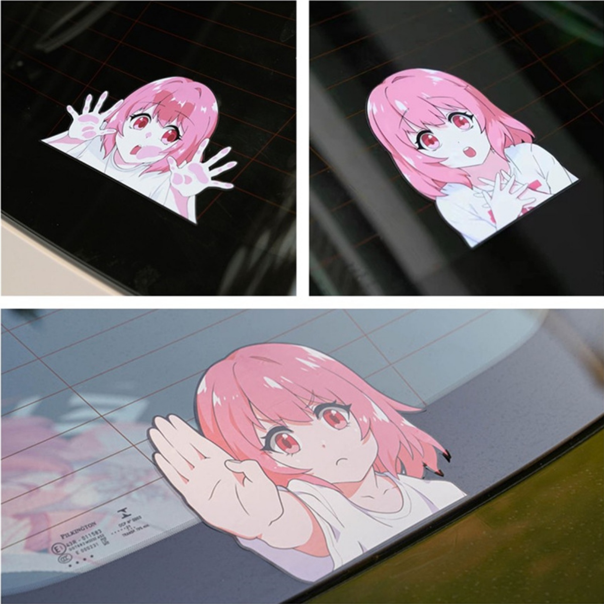 Calcomania No Pasar Stickers Anime Contra Agua Para Hogar Y Carro