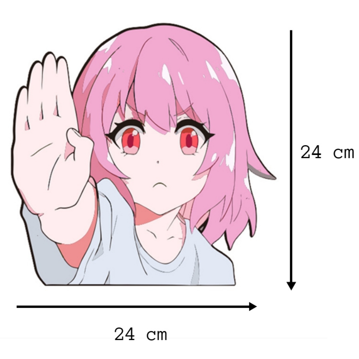 Calcomania No Pasar Stickers Anime Contra Agua Para Hogar Y Carro