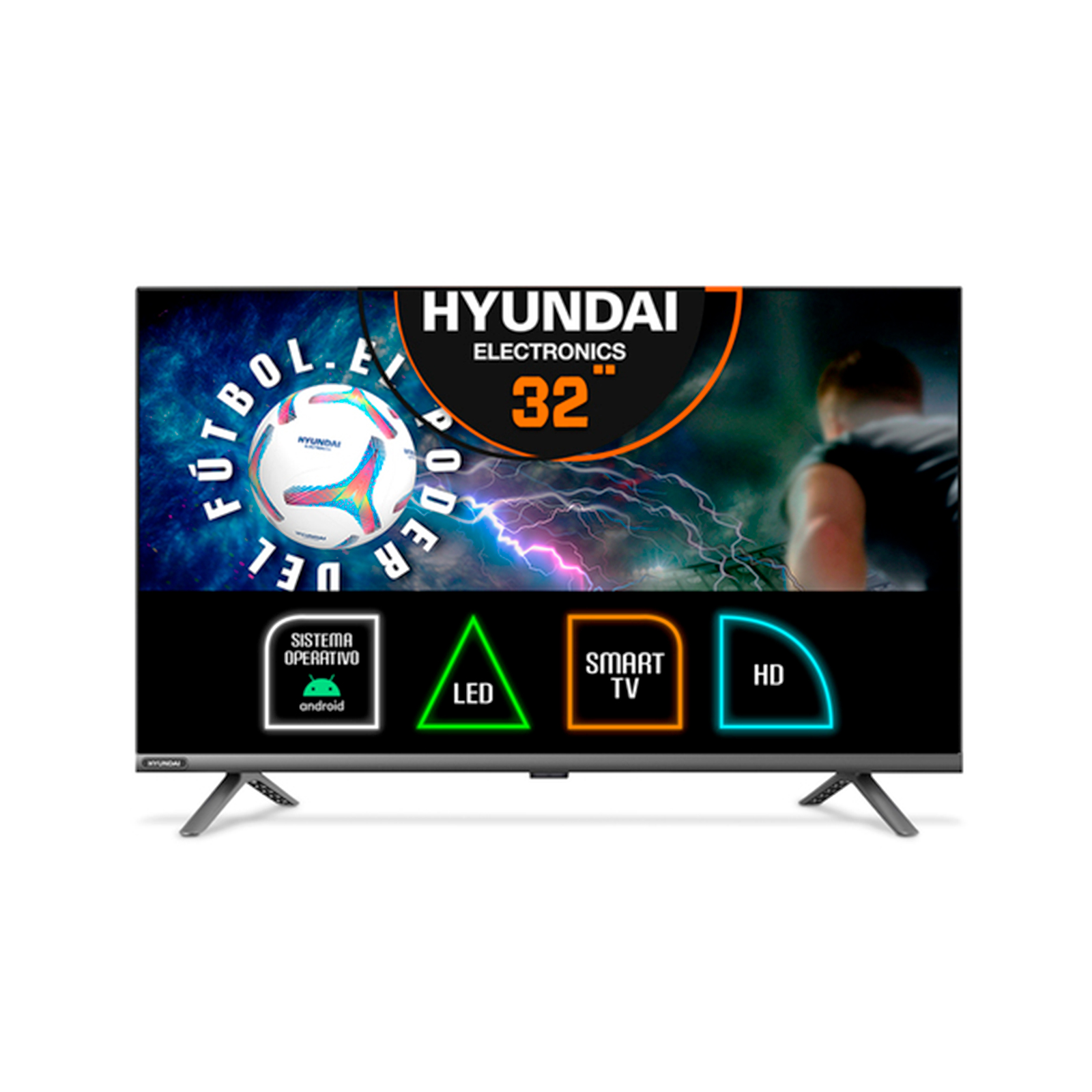 Pantalla Smart TV Hyundai 32 Pulg LED HD Android HYLED3251AIM