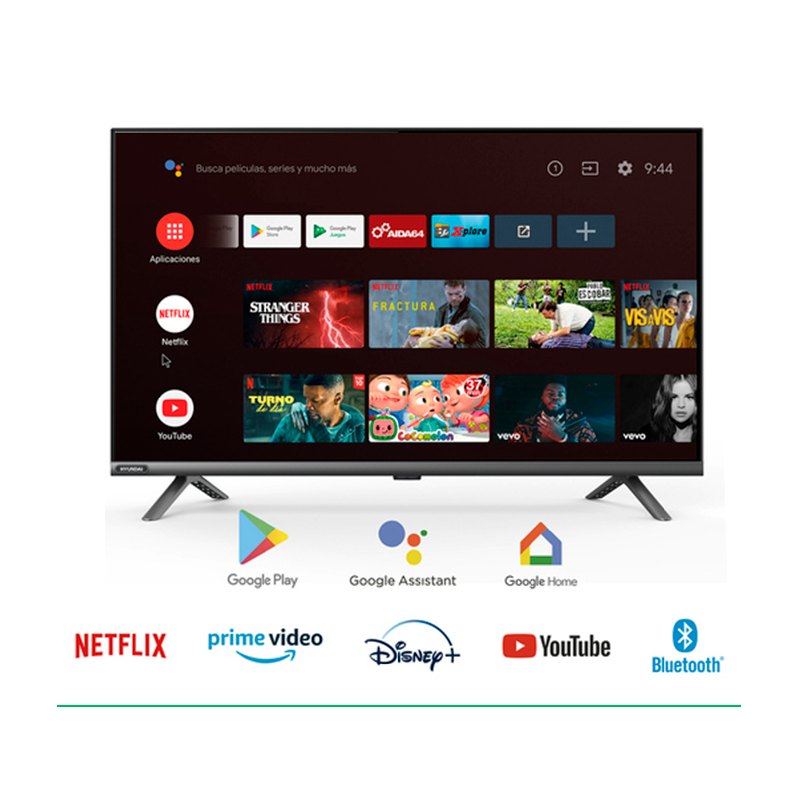 Pantalla Smart TV Hyundai 32 Pulg LED HD Android HYLED3251AIM