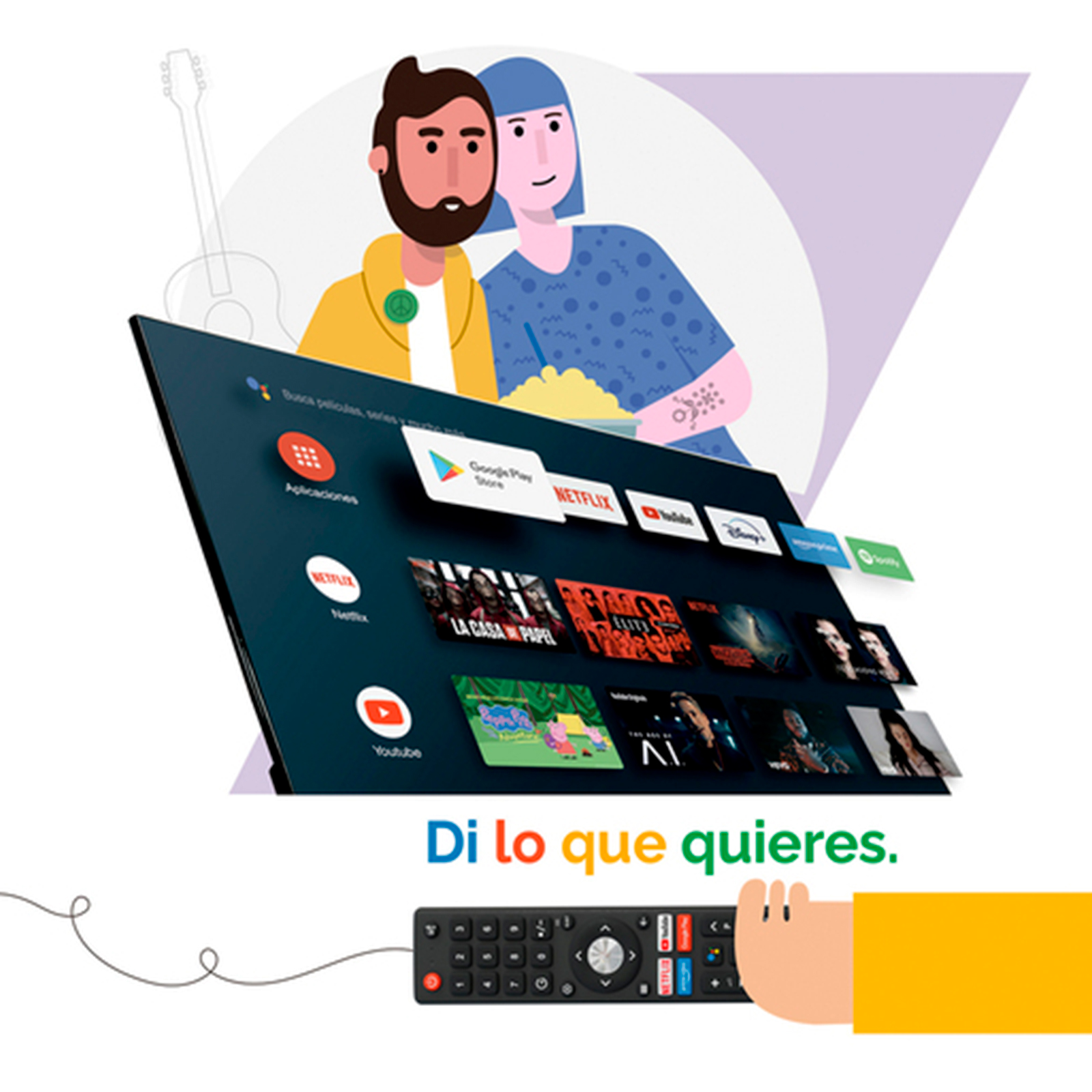 Pantalla Smart TV Hyundai 32 Pulg LED HD Android HYLED3251AIM