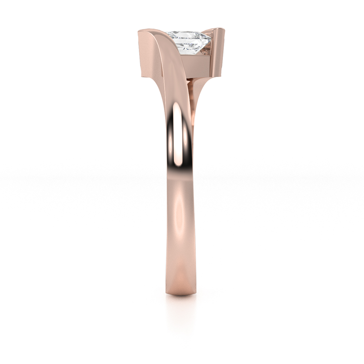 ANILLO DE COMPROMISO 10K ORO ROSA CON PIEDRA ZURI ABBA JOYAS