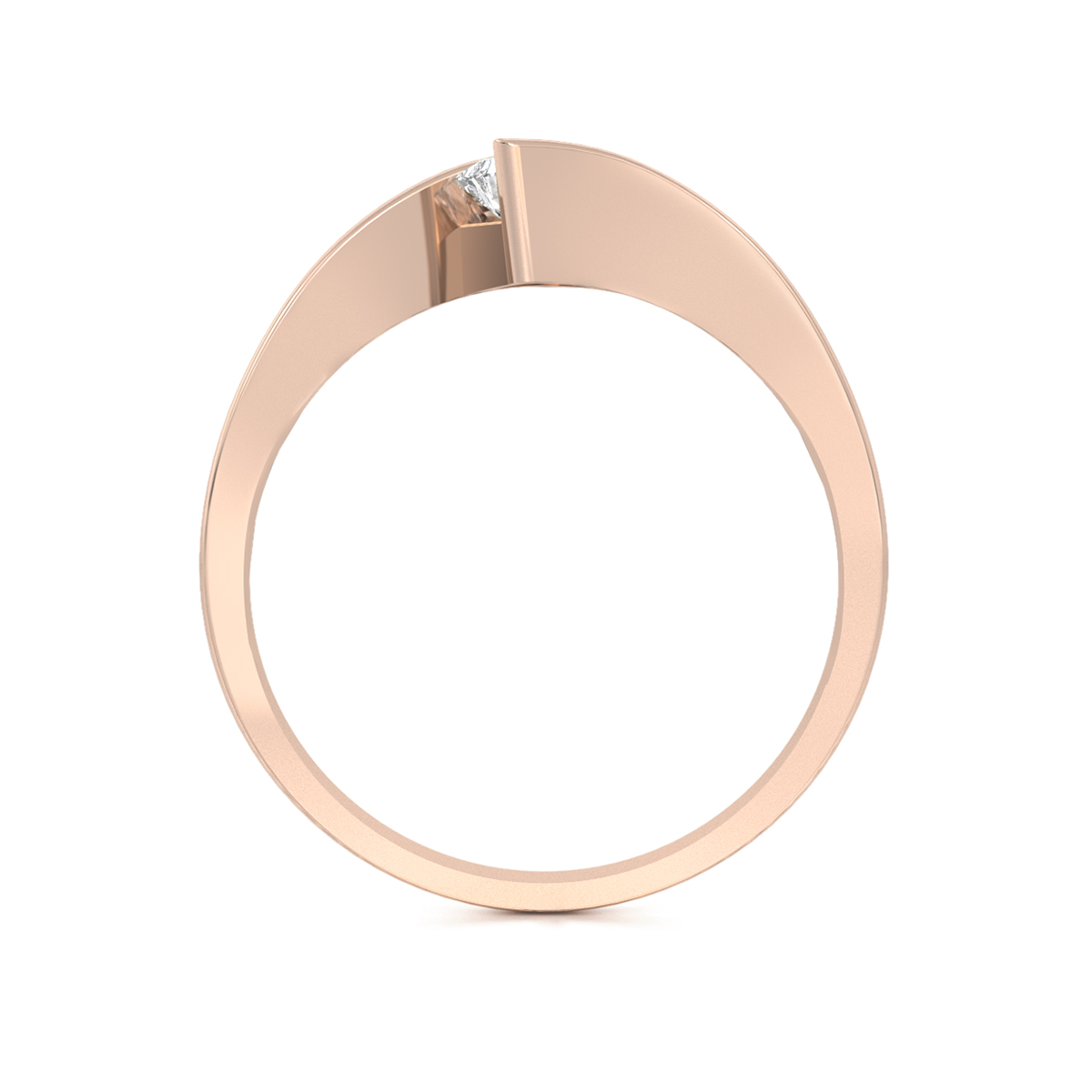 ANILLO DE COMPROMISO 10K ORO ROSA CON PIEDRA ZURI ABBA JOYAS