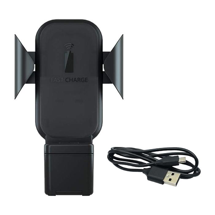 Cargador para Carro Inalámbrico Qi MXCOM-001-26 DC 9V 1A Inalámbrico Negro Cable USB Incluido, SuperCharge