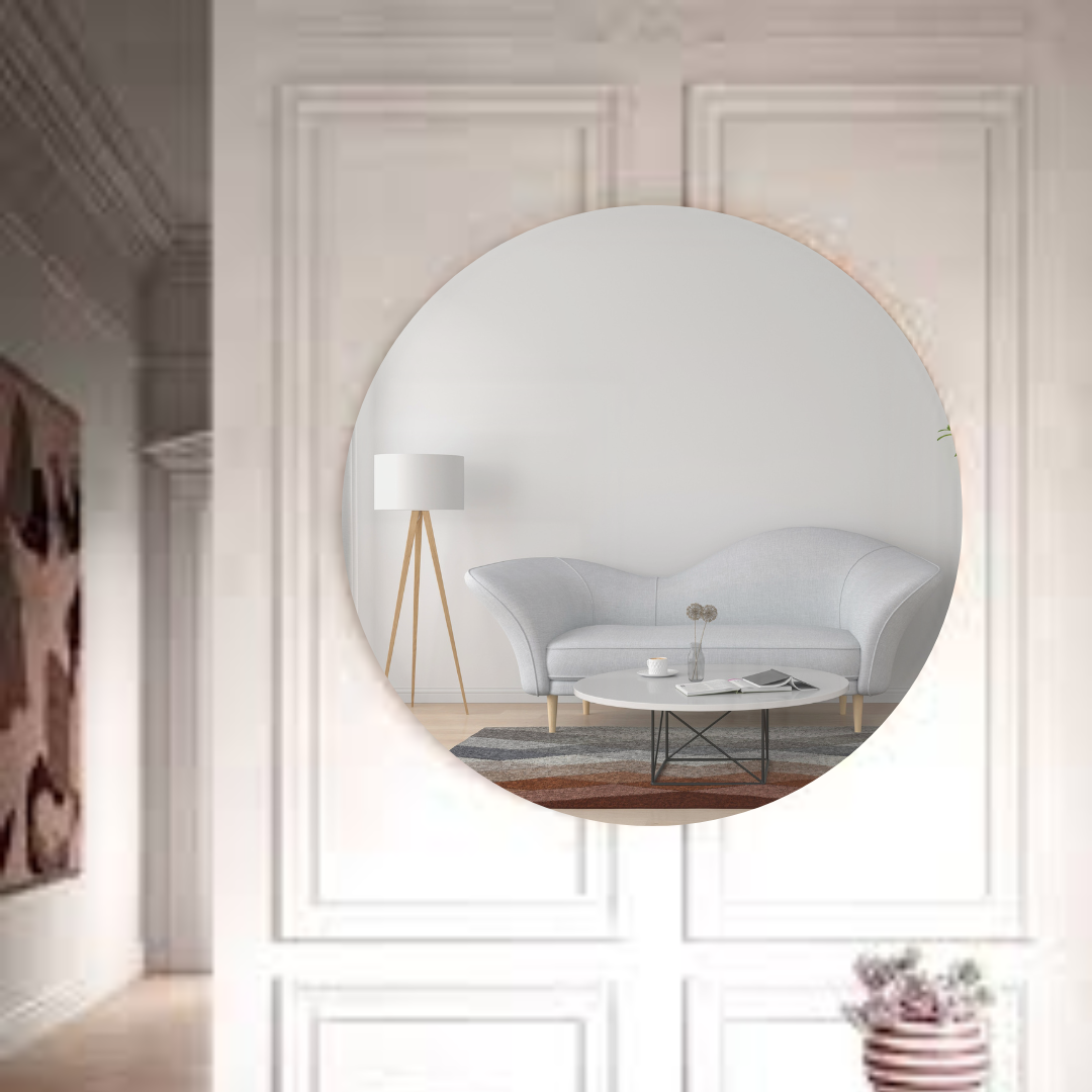 Espejo Redondo con Canto Pulido de 80cm