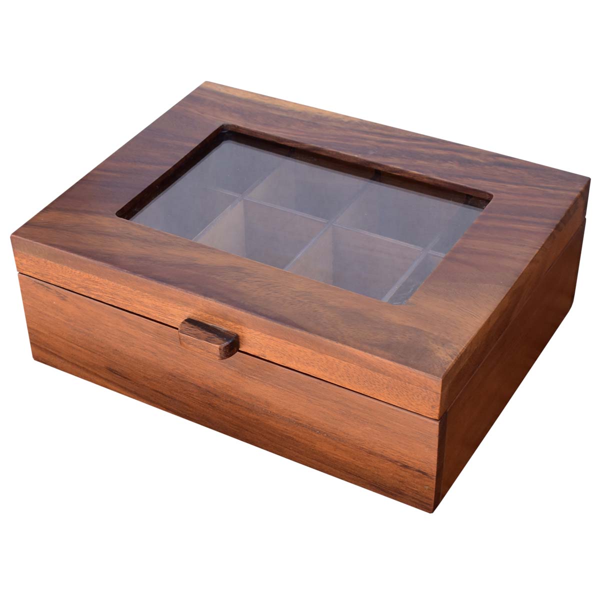 Caja de madera de Parota para Té - Personalizada 