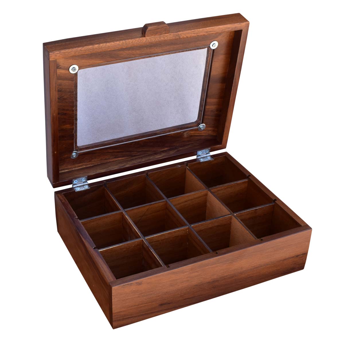 Caja de almacenamiento organizadora Hogare de madera de parota