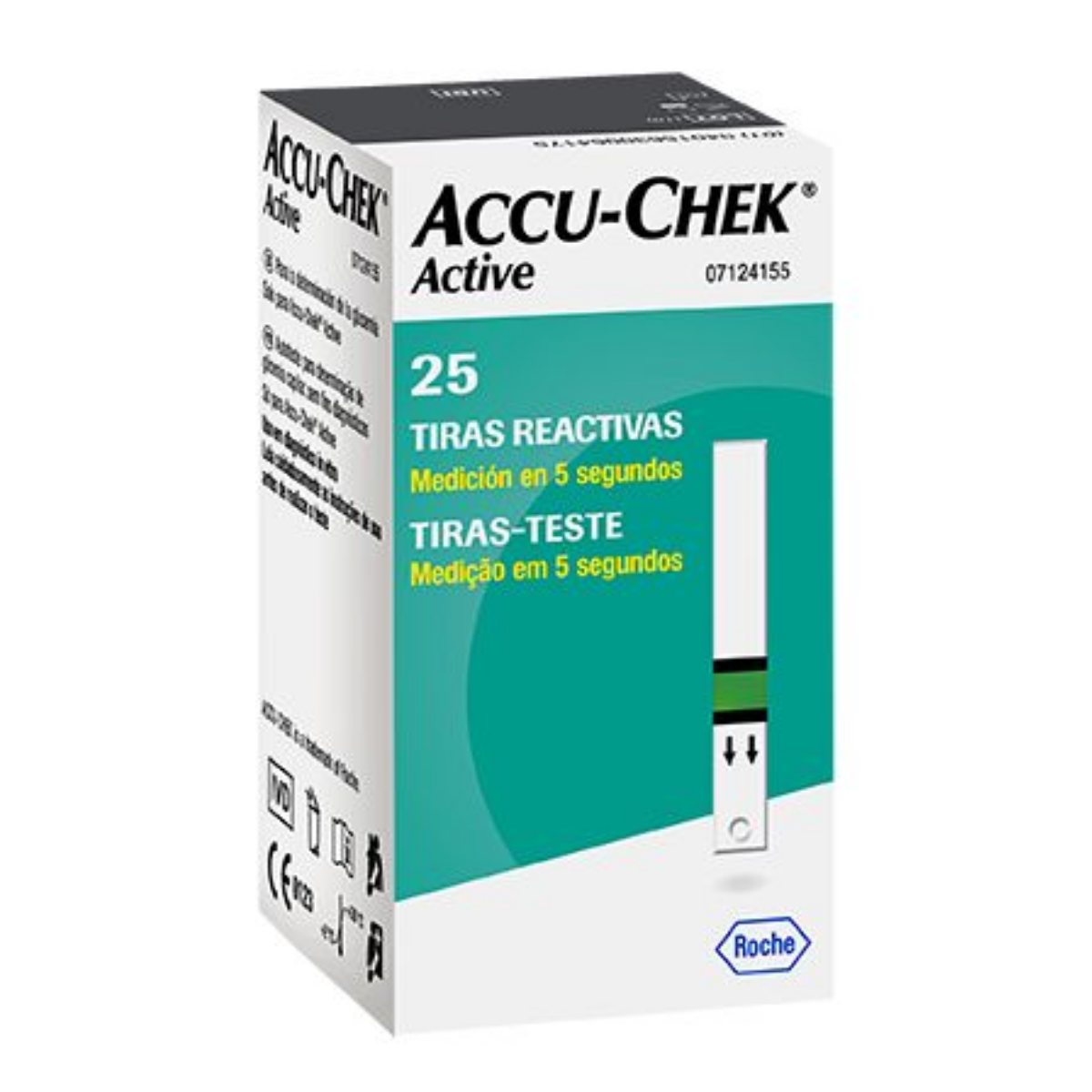 Accu Chek Active Tiras Para Glucosa c/25 Piezas - Médica Depot