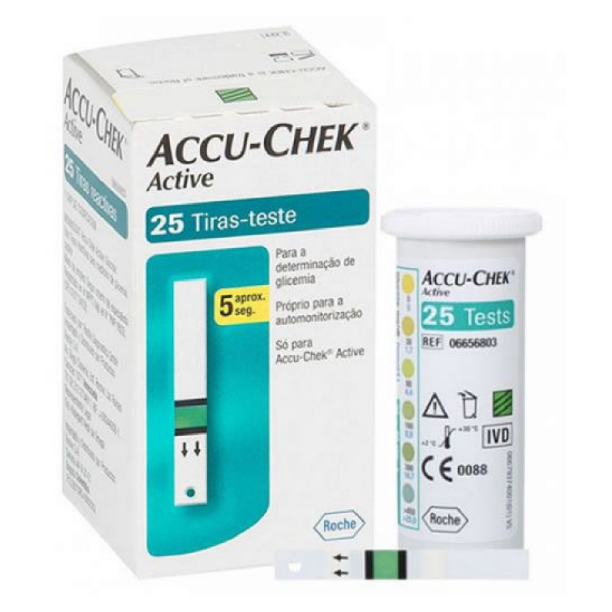 Accu Chek Active Tiras Para Glucosa c/25 Piezas - Médica Depot