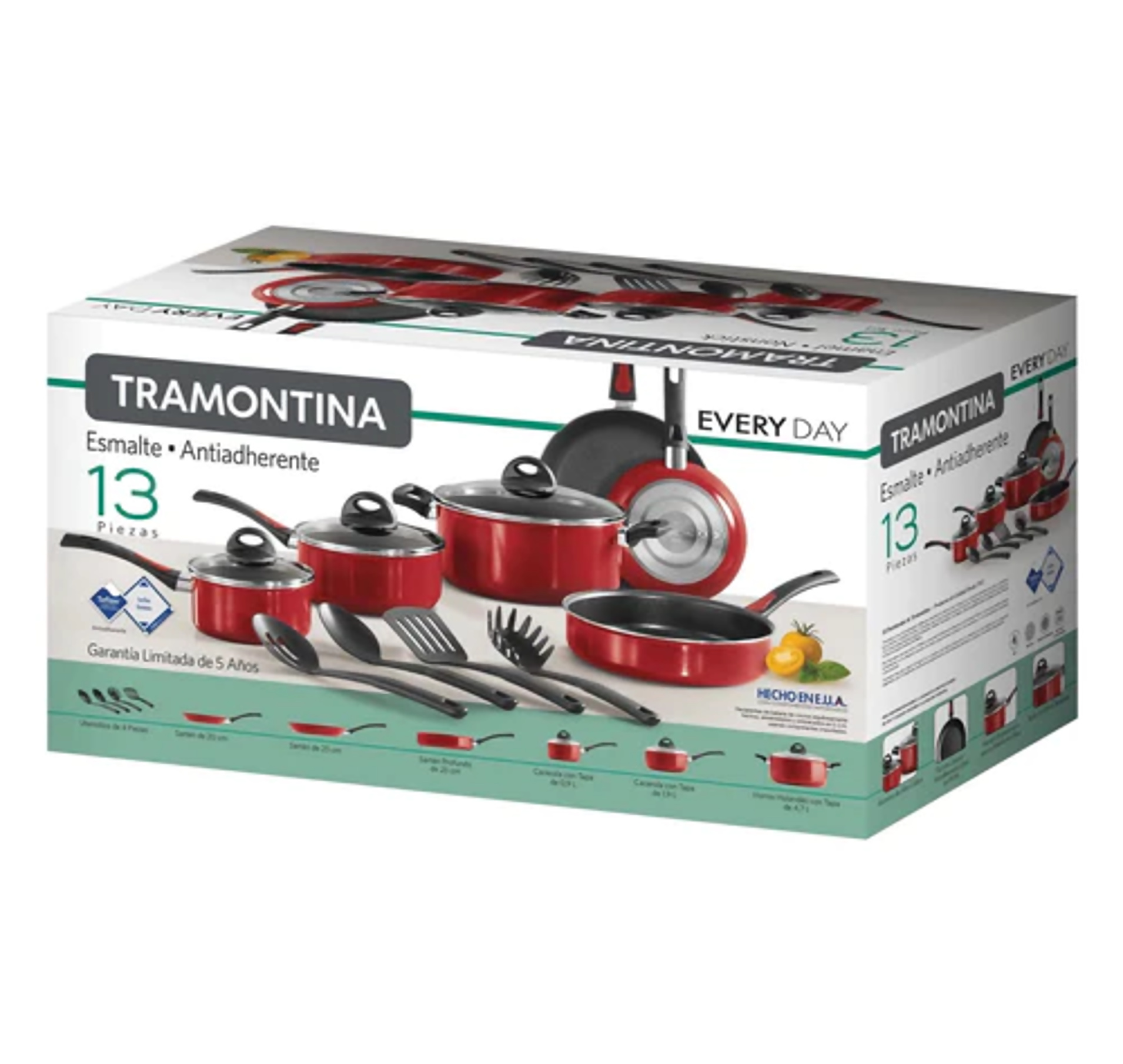 Batería de Cocina Everyday Tramontina 13 Piezas 80149-556