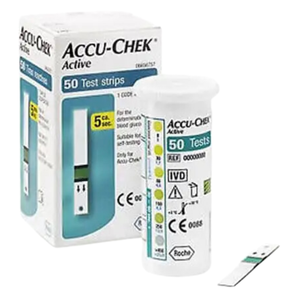 Tiras Reactivas Accu-Chek Active c/50 Tiras - Médica Depot