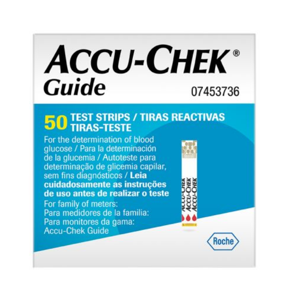 Tiras Reactivas Accu-Chek Guide c/50 Tiras - Médica Depot