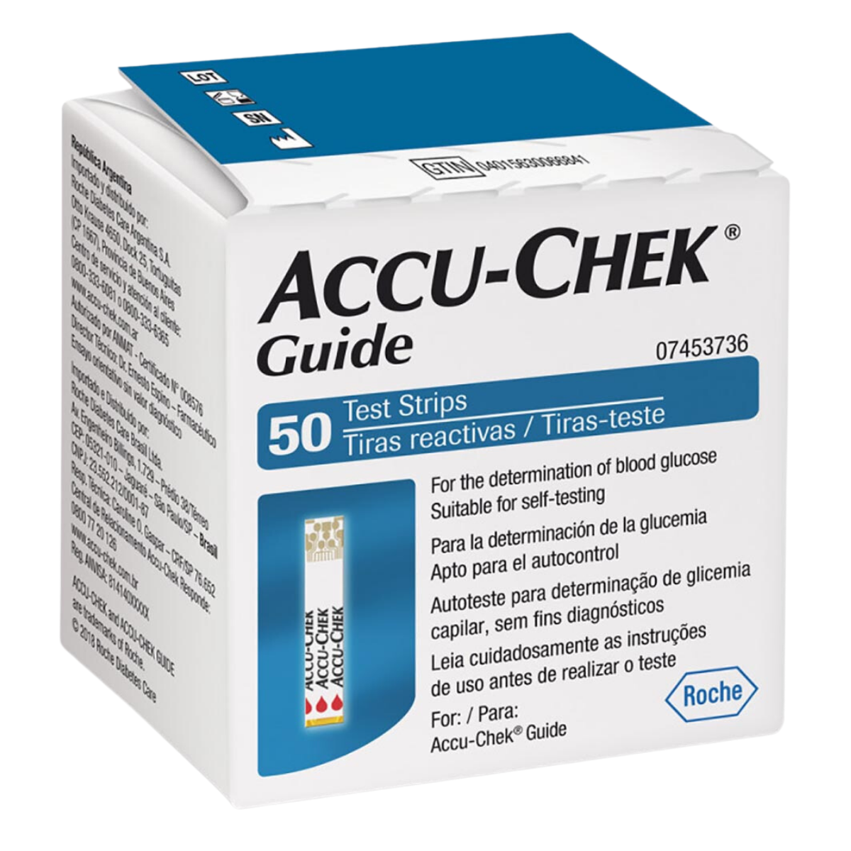 Tiras Reactivas Accu-Chek Guide c/50 Tiras - Médica Depot