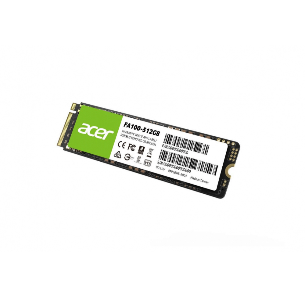 Unidad de Estado Solido ACER FA100 512 GB 3300 MBs 2700 MBs memoria ssd pc laptop