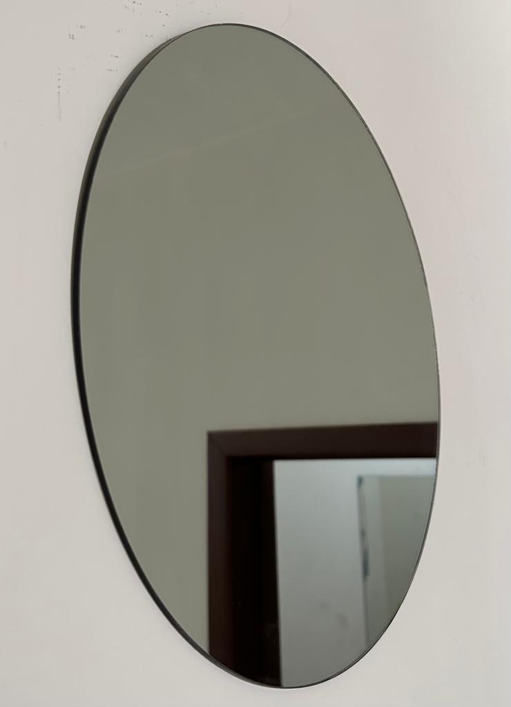 Espejo decorativo semicircular sin marco 50x100 cm