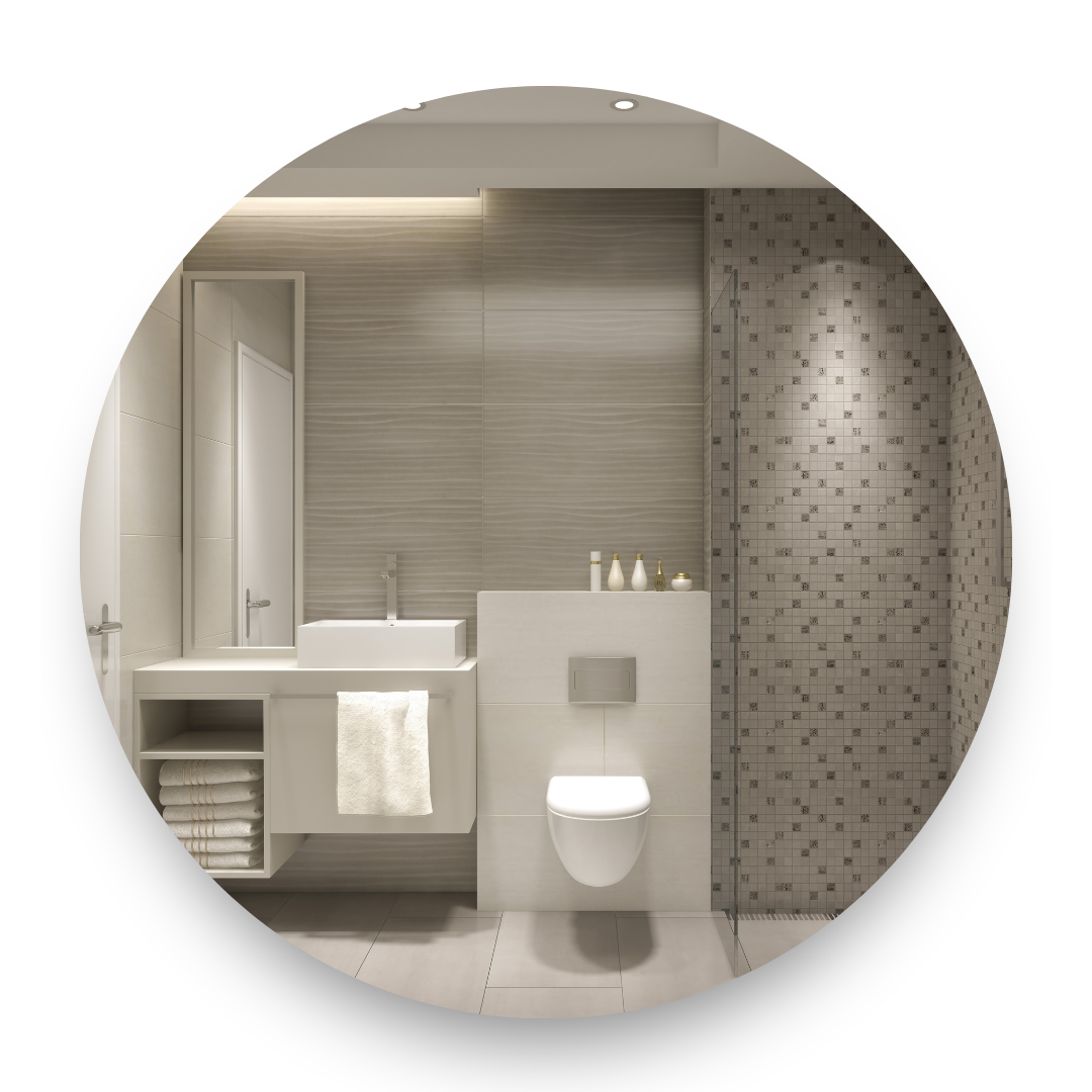 Espejo Circular Canto Pulido de 40cm