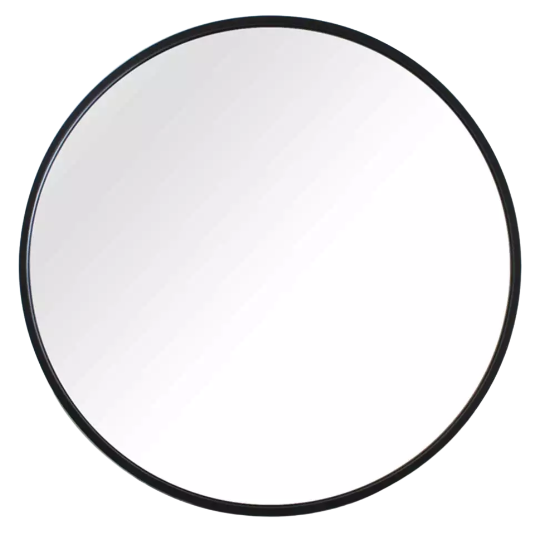Espejo Redondo con Marco de Metal de 70cm
