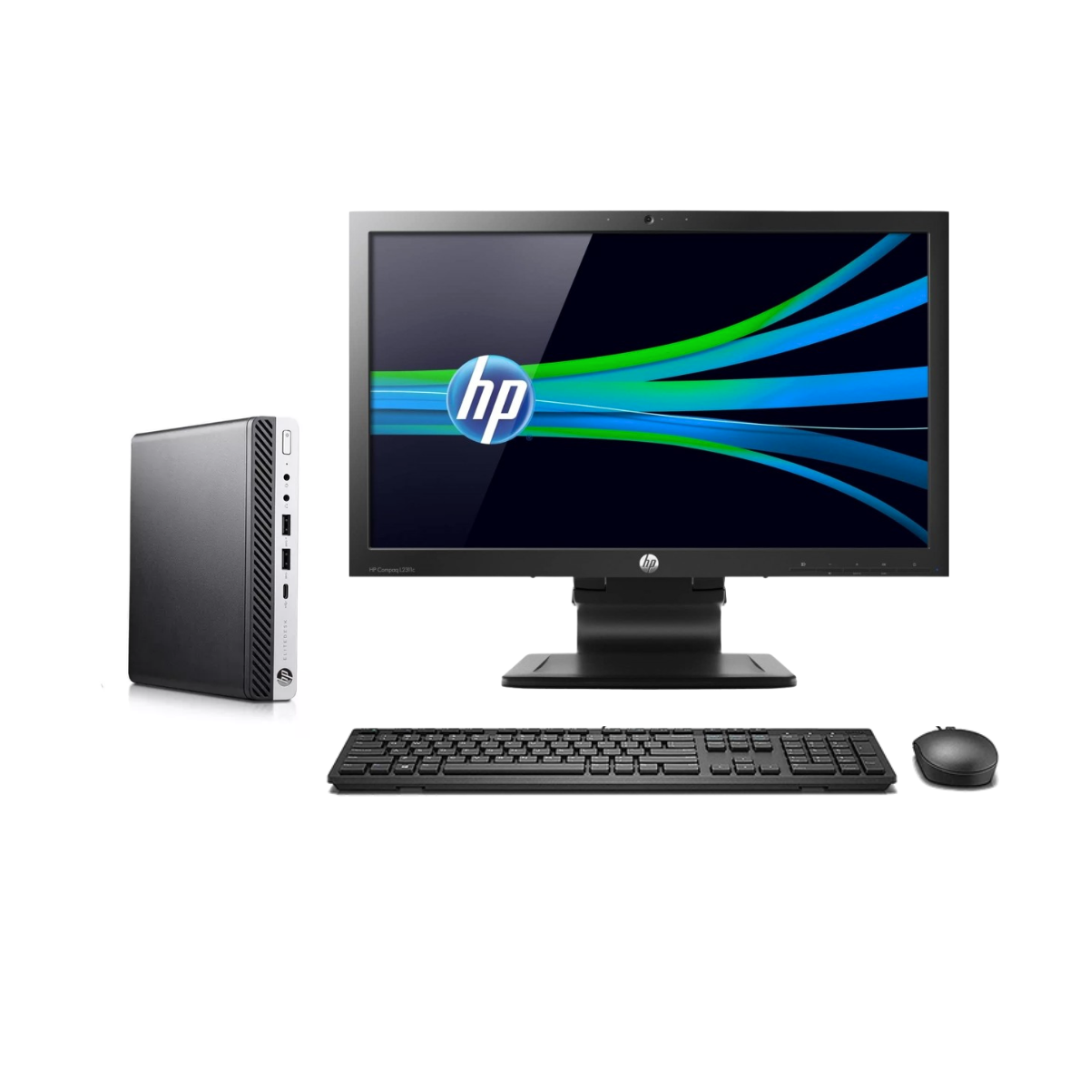 HP Elitedesk 800 G3 Mini | Intel Core i3 6ta | 8 GB RAM - 240 GB SSD | Monitor de 22" (Reacondicionado Grado A)