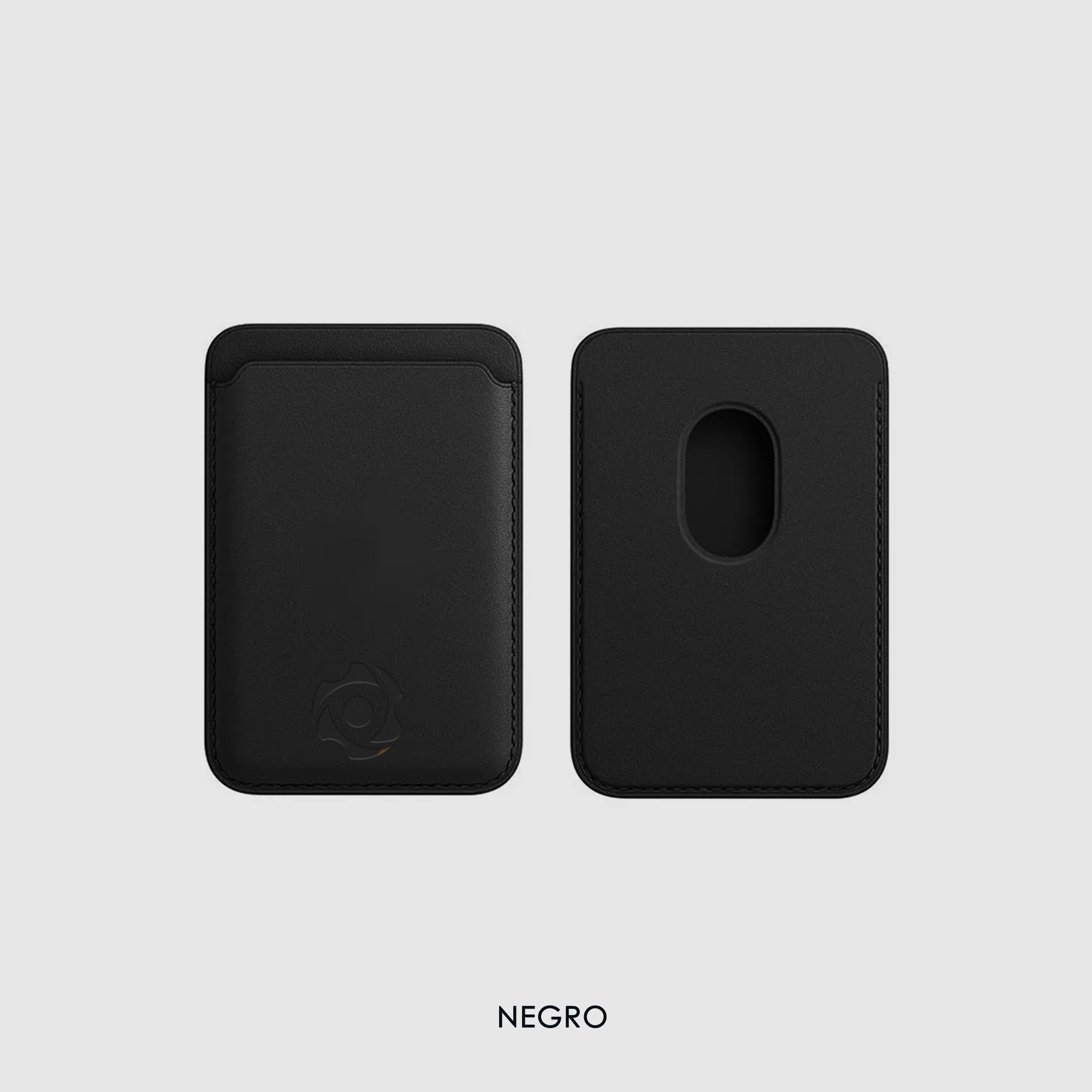 Cartera Tarjetero Magnético Para Celulares Compatibles Con Magsafe y Accesorios Inalámbricos Negro