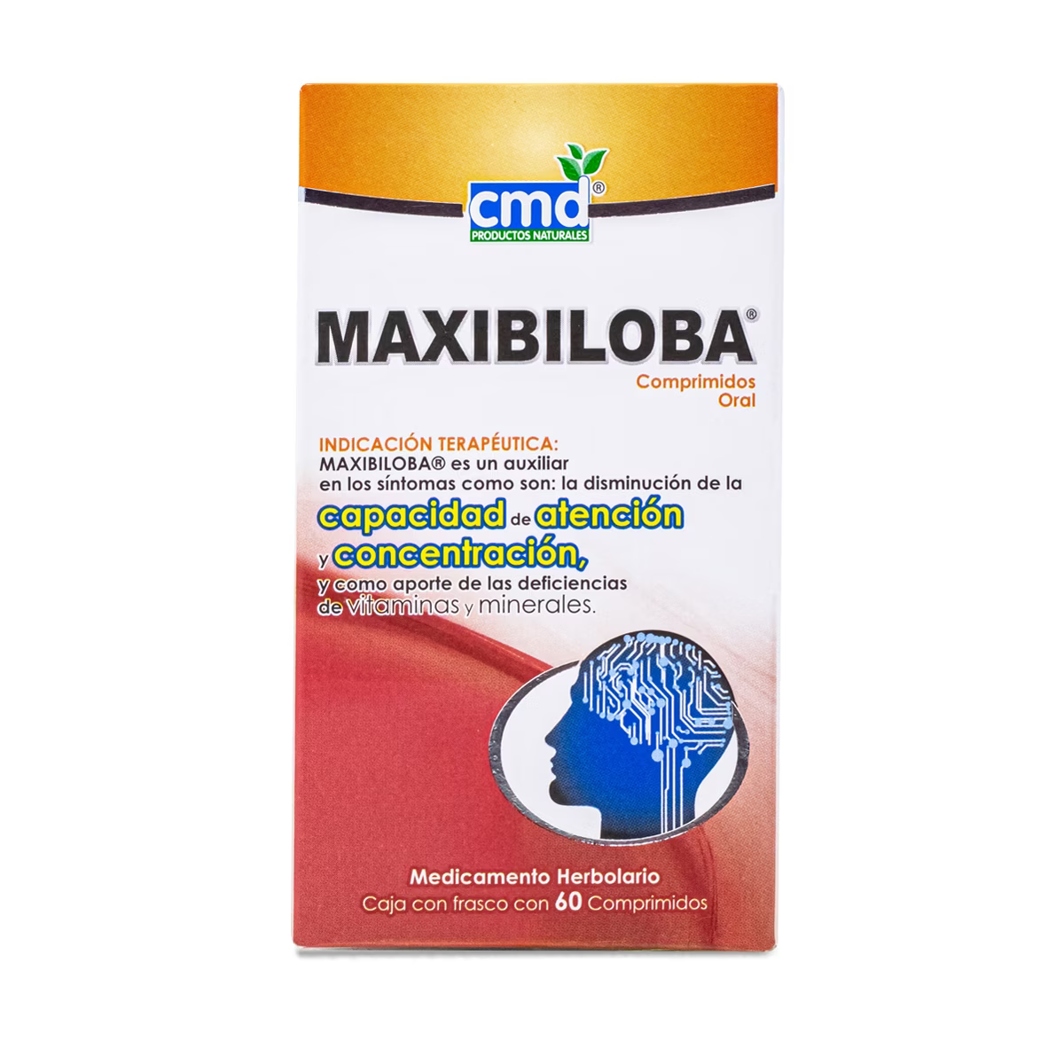 Maxibiloba 60 Comprimidos: Potencia tu rendimiento mental y fortalece tus huesos con el poder del ácido glutámico y el calcio