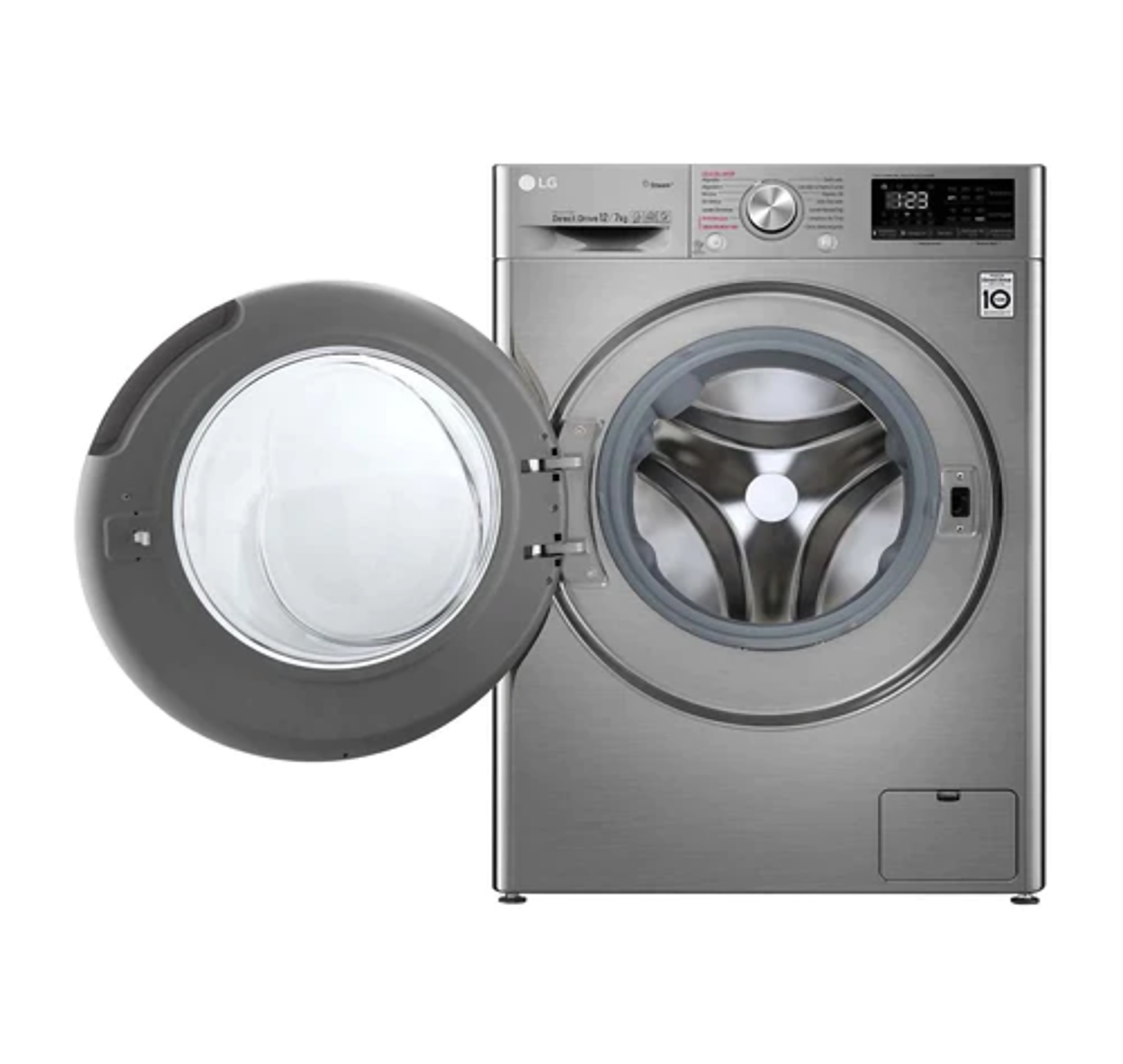 Lavasecadora LG WD12VVC4S6S Carga Frontal Inteligente 6 Motion DD con Motor Inverter AI Direct Drive, 12Kg / 7Kg