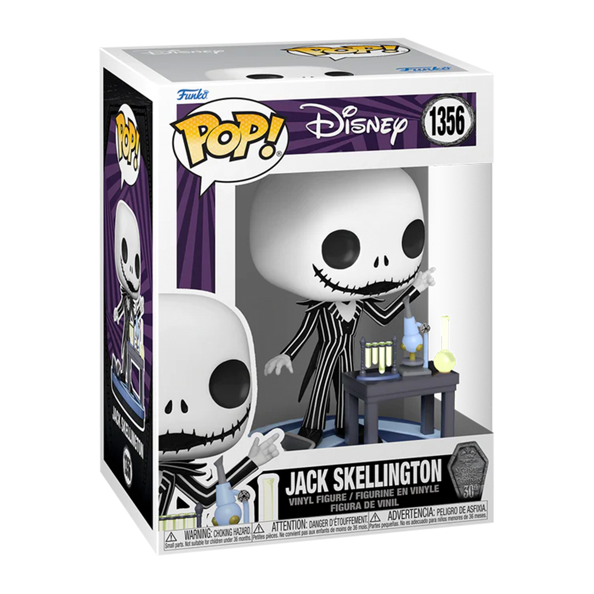 Funko Pop Jack En Laboratorio #1356 El Extraño Mundo De Jack Disney Fig Original