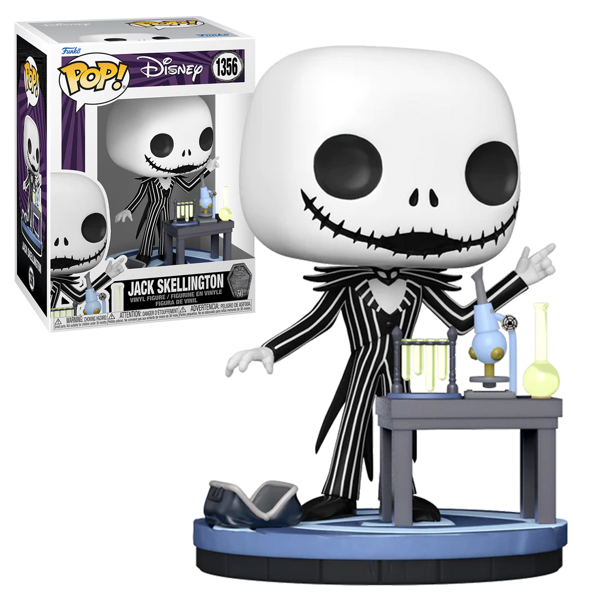 Funko Pop Jack En Laboratorio #1356 El Extraño Mundo De Jack Disney Fig Original