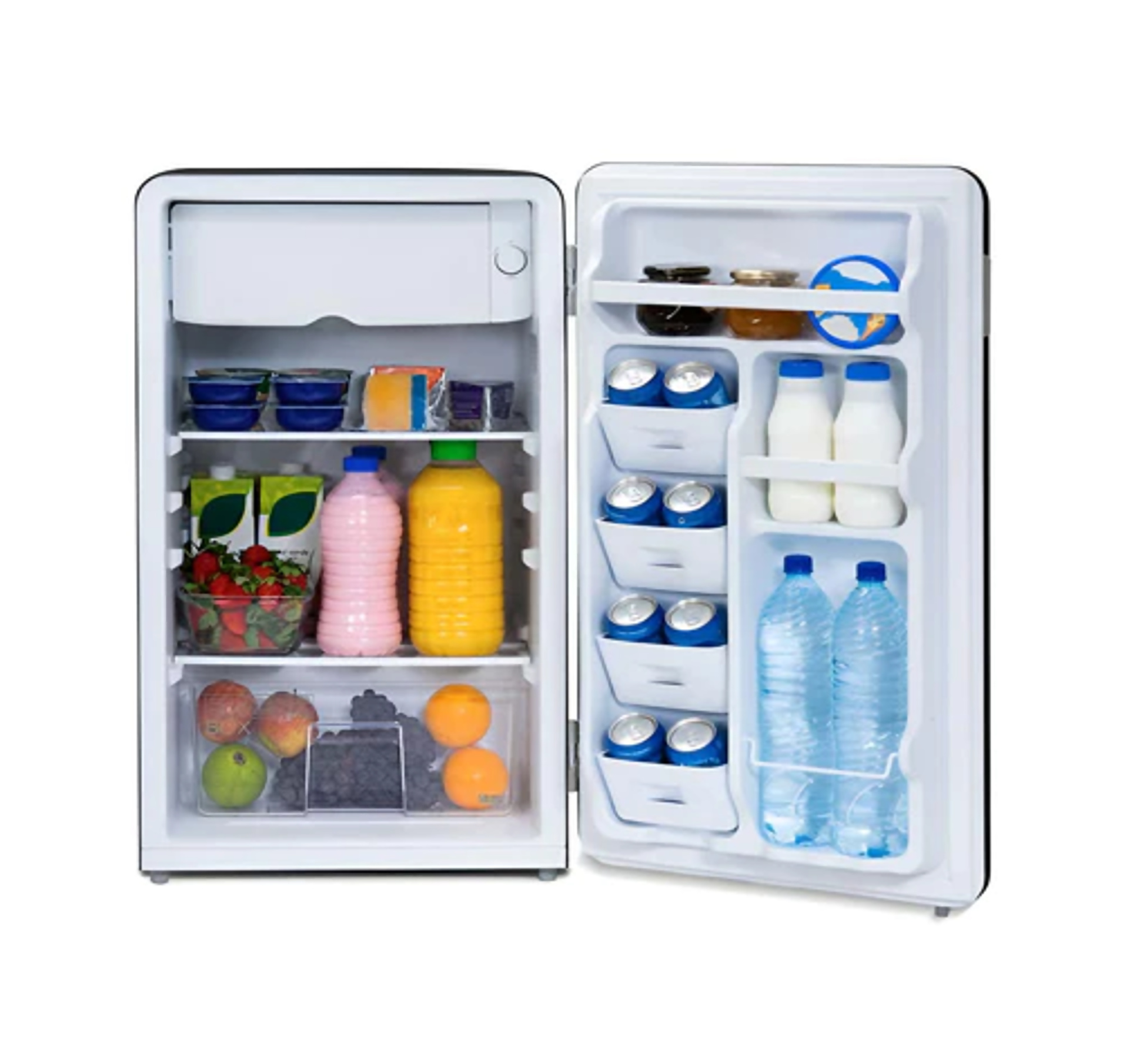 Frigobar Midea 4 Pies Cúbicos Retro Look Negro MDRD93CCNBLAC