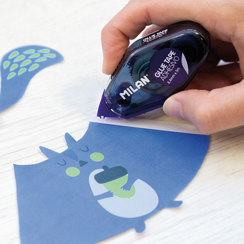 Caja 24 Pz De Pegamento En Cinta 8.4mm X 5m Milan Compact