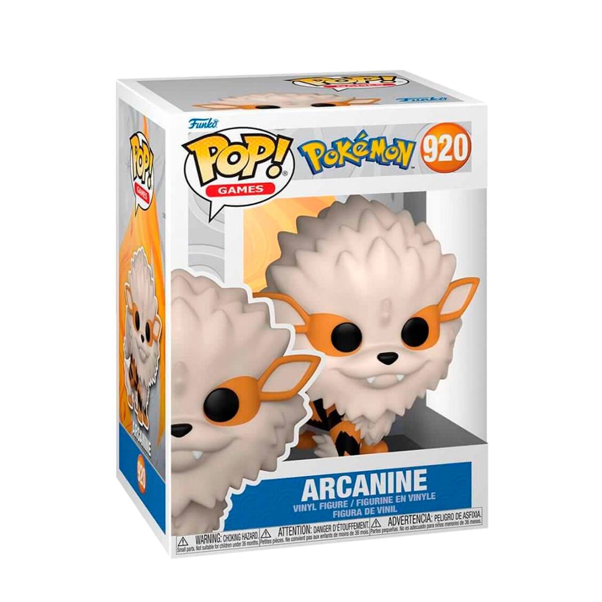 Funko Pop Arcanine #920 Pokedex 59 Pokemon Videojuego Anime Figura Original